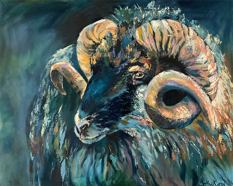 Ram | abstract painting by Bertha Kvaran