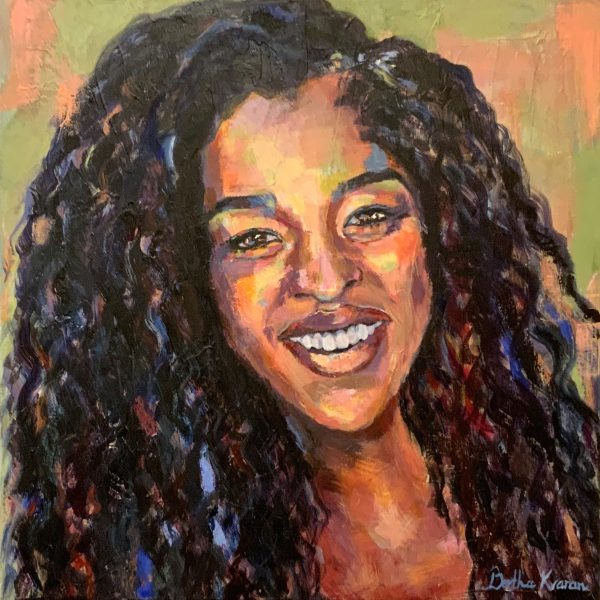 Jade Beason, abstract portrait by Bertha Kvaran