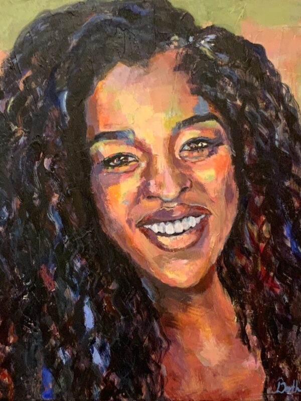 Jade Beason, abstract portrait by Bertha Kvaran