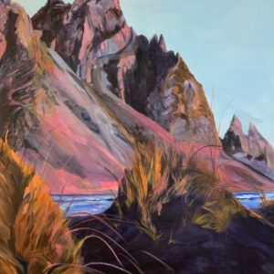 Vestrahorn Mountain, a painting by Bertha Kvaran