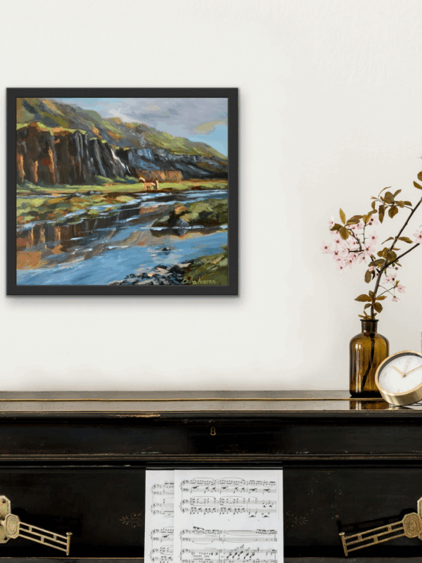 Tranquility, landscape painting by Bertha Kvaran