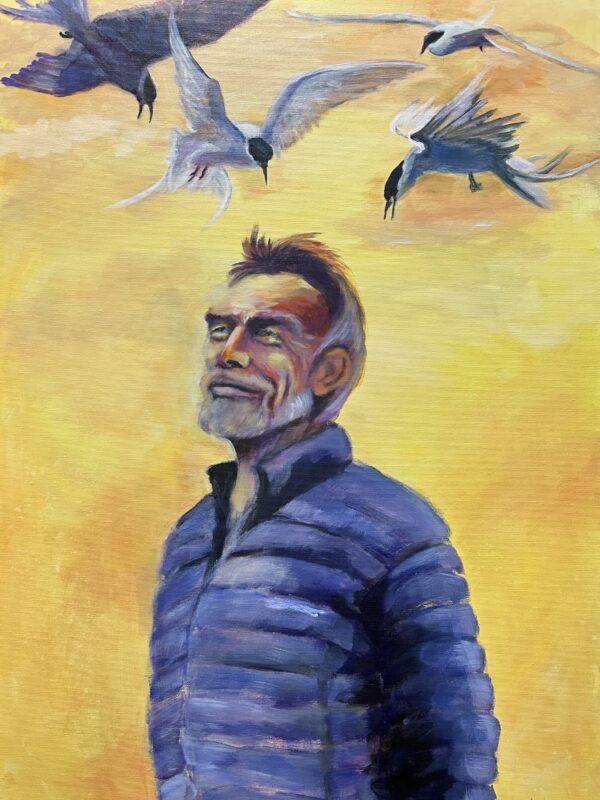 Svavar Þór, portrait painting by Bertha Kvaran