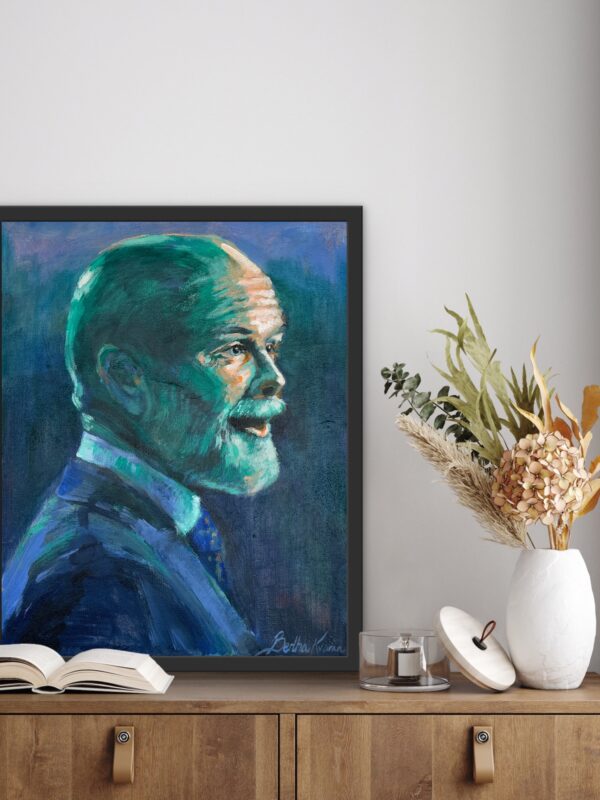 Baldur Þórhallsson, painted by Bertha Kvaran ART