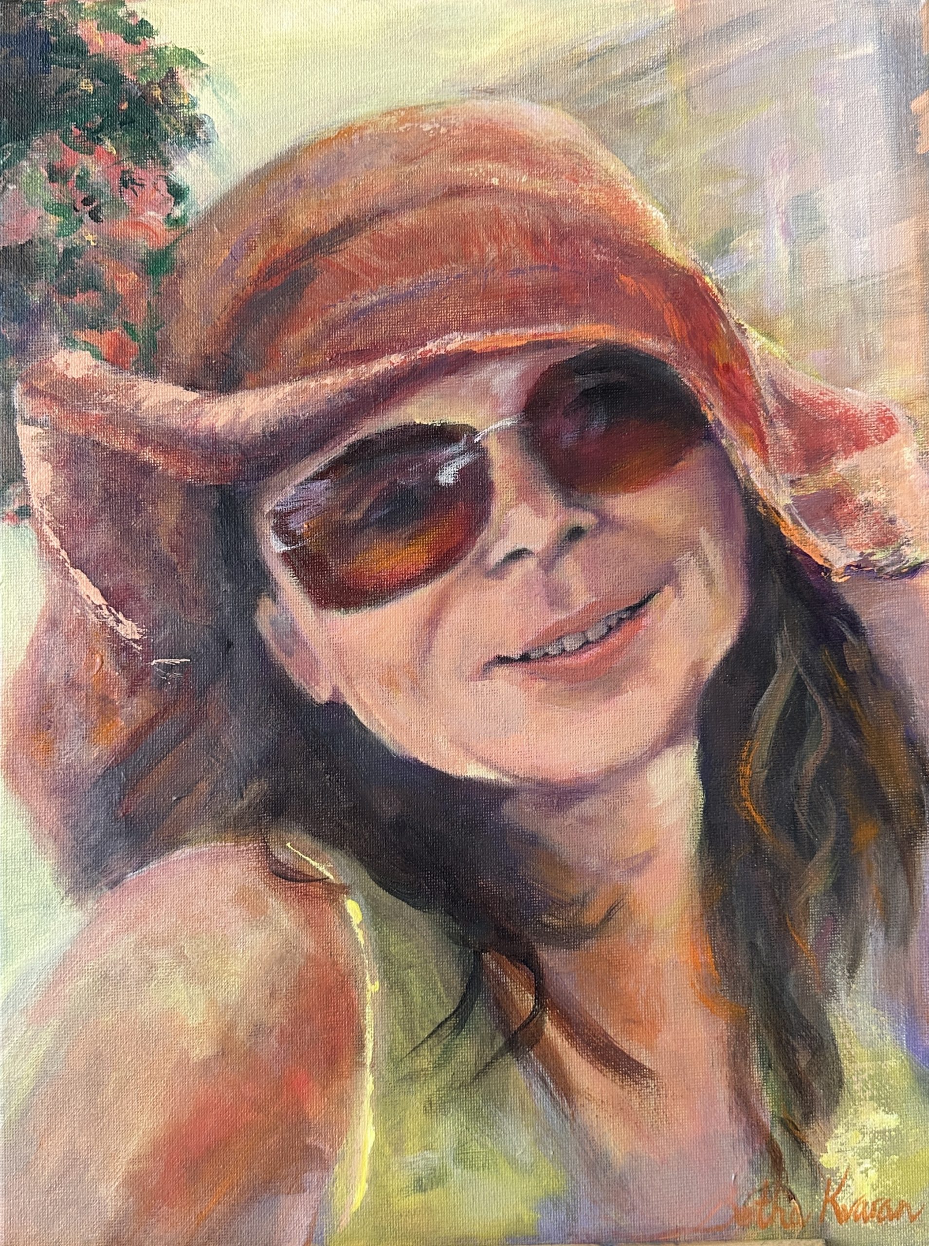 Daniela, loosely painted portrait of Daniela, by Bertha Kvaran